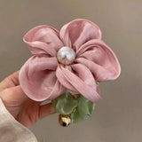 Summer Pearl Scrunchies Ponytail Holder