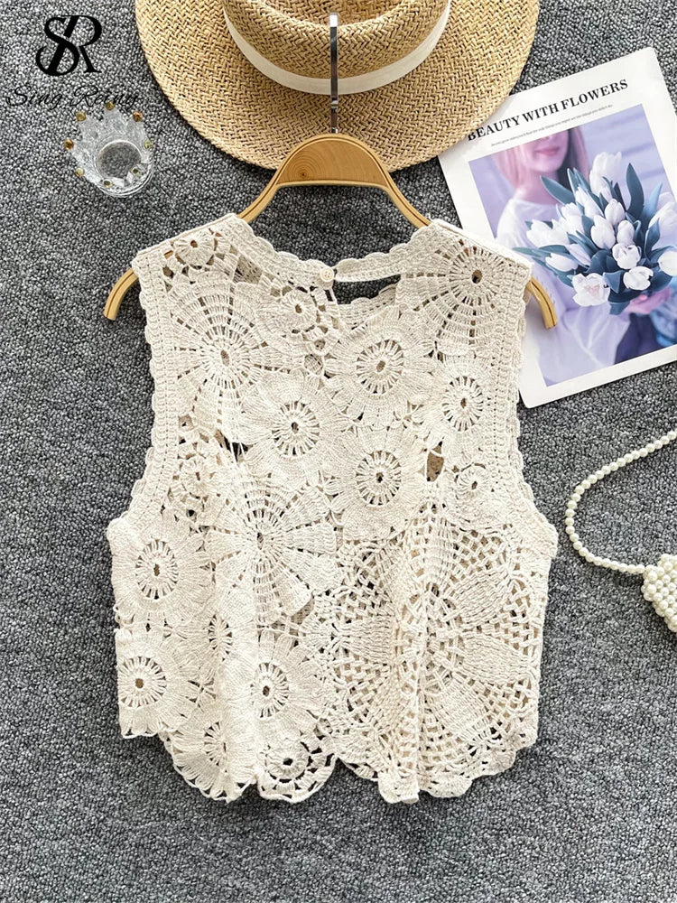 Koreanische Basic-Strick-Tanktops