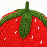 Handmade Crochet Cute Red Strawberry Hat