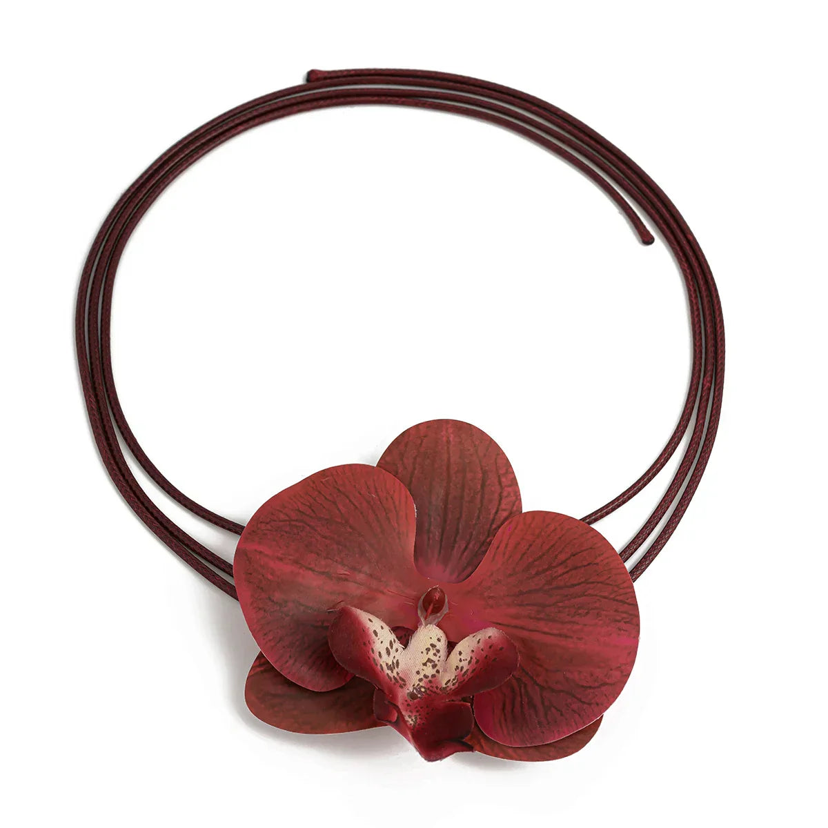 Elegant Black Rose Choker Necklace
