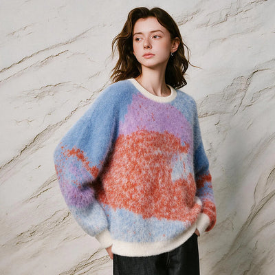 Min Fur Gradient Sweater