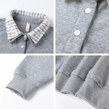 Gray Cozy Block Oversized T-Shirt