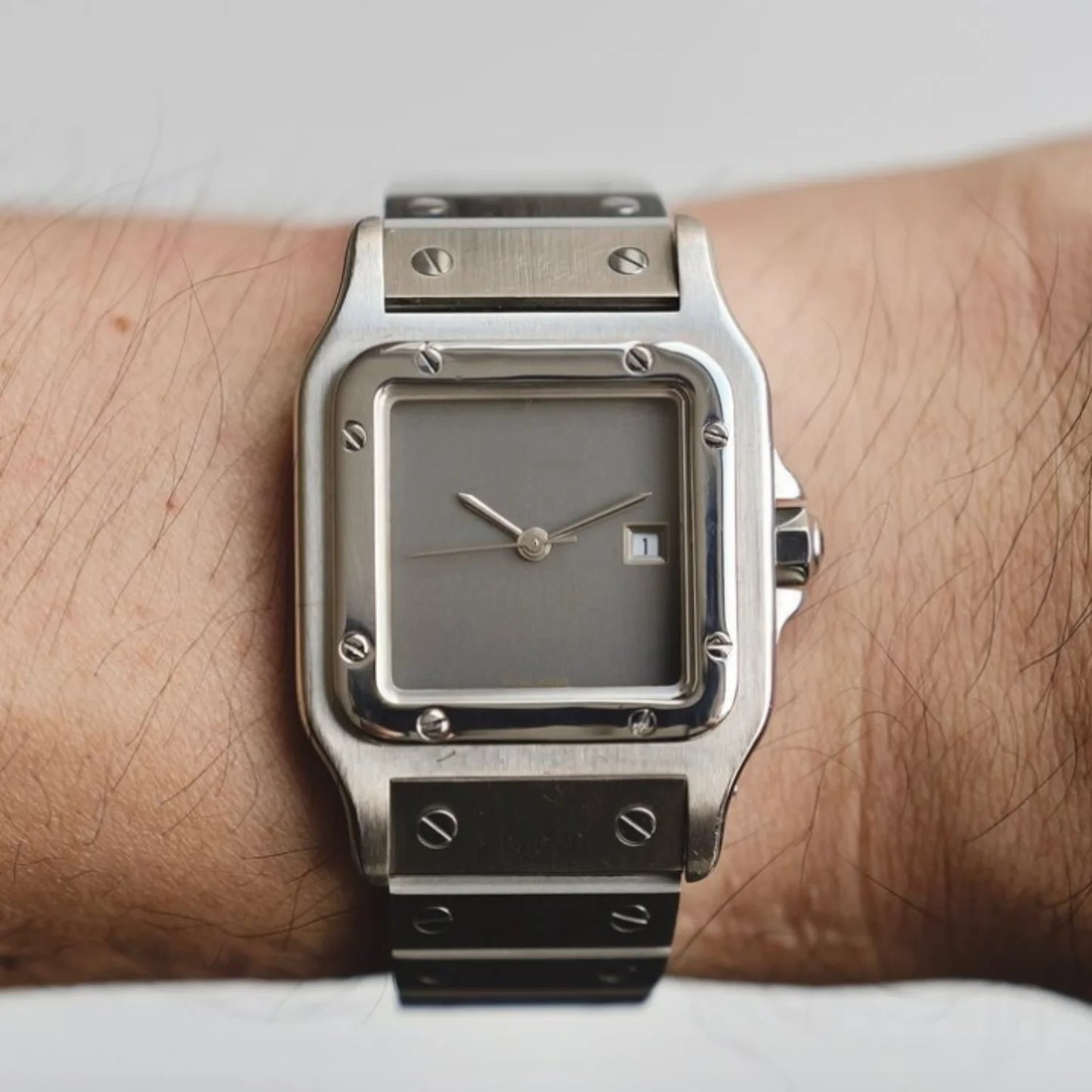Casual Silver Stainless Steel Waterproof Quartz Watch