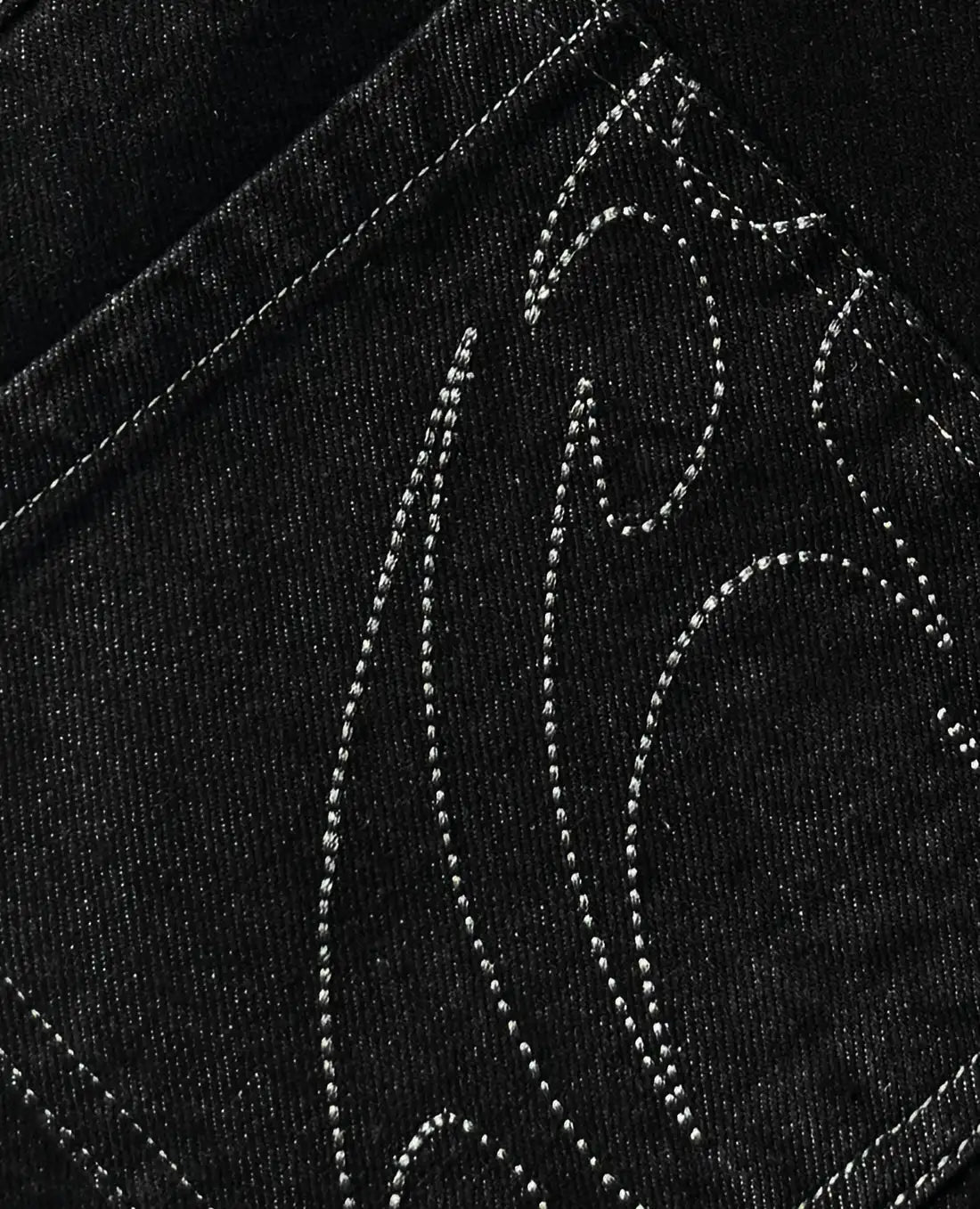 Embroidery Baggy Loose Straight Jeans