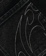 Embroidery Baggy Loose Straight Jeans