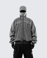 Classic Washed Gray Balaclava Ninja Sweetshirt