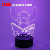 Led Cute Touch Lamp Anime Stitch