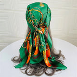 Summer Concert Silk Satin Head Scarf