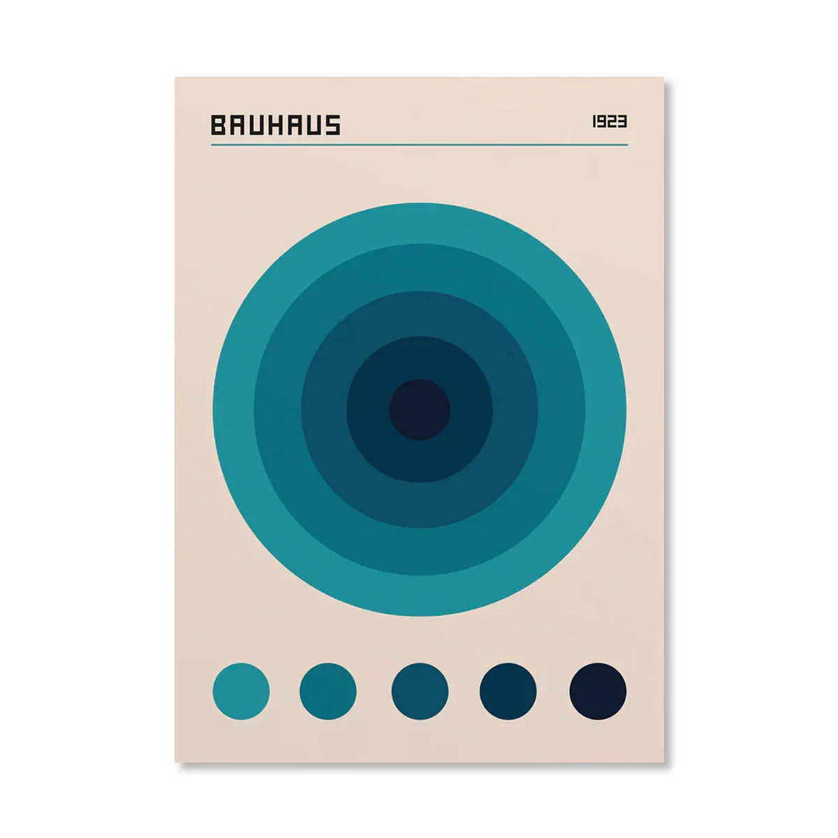 Póster geométrico naranja - Arte pop