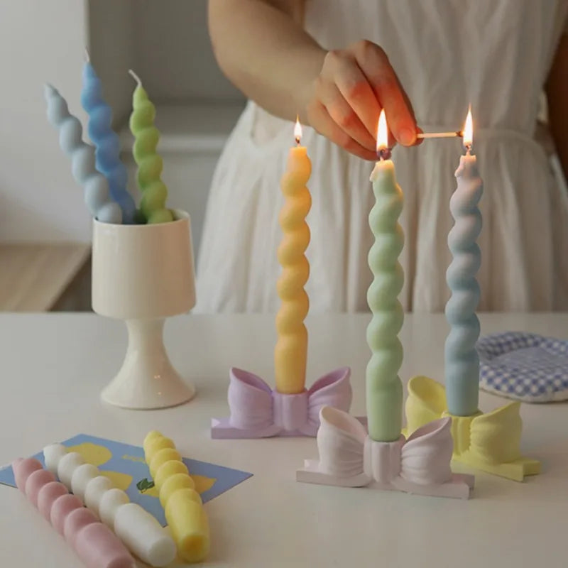 2 pc Spiral Candles
