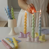 2 pc Spiral Candles