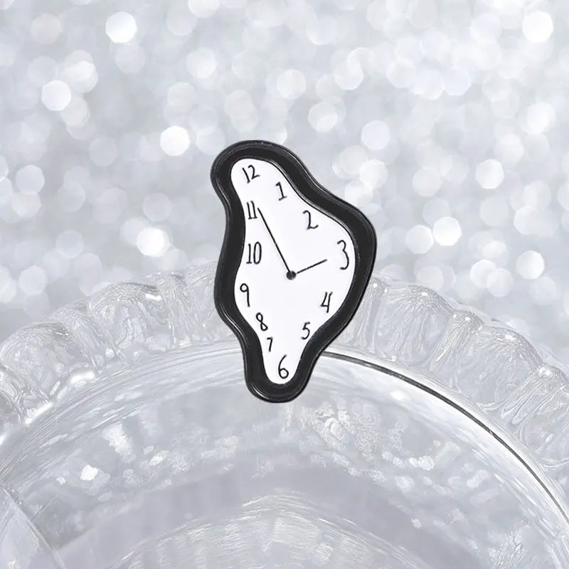 Melting Clock Dali Inspired Pin