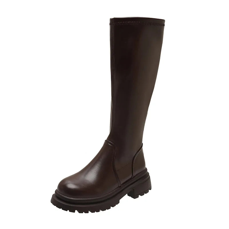 Lolita Zipper Thick Sole Zipper Boots