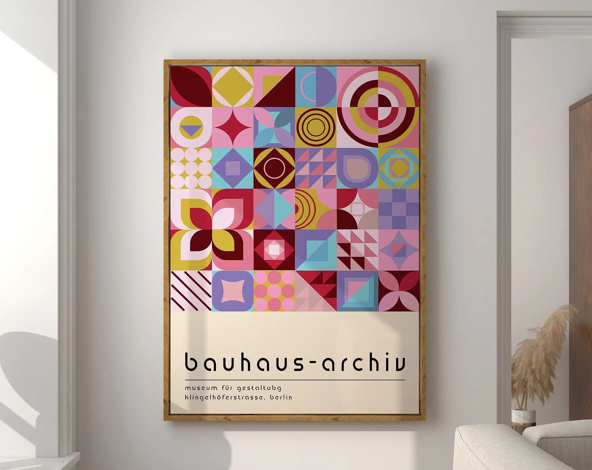 Modernist Geometric Canvas Poster