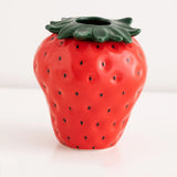 Vintage Strawberry Ceramic Vase