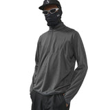 Sudadera con capucha y media cremallera, ligera y transpirable