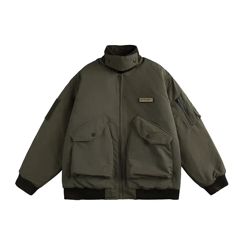 Warm Casual Cotton Windbreaker Jacket
