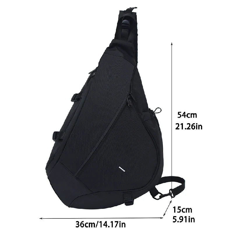 Mochila negra retro informal elegante