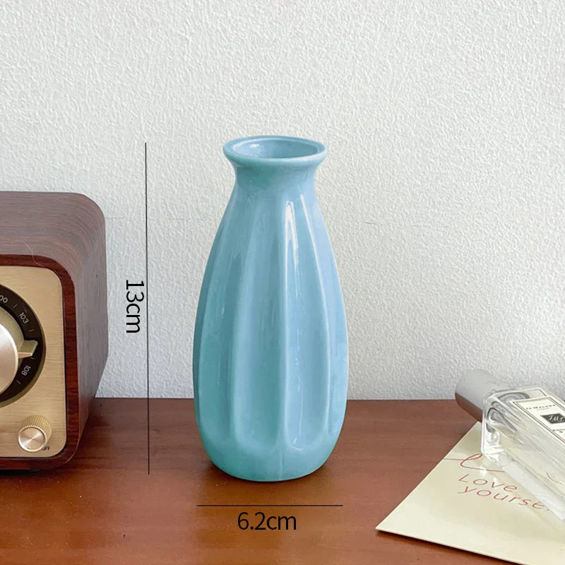 Minimalist Aesthetic Pastel Flower Vintage Vase