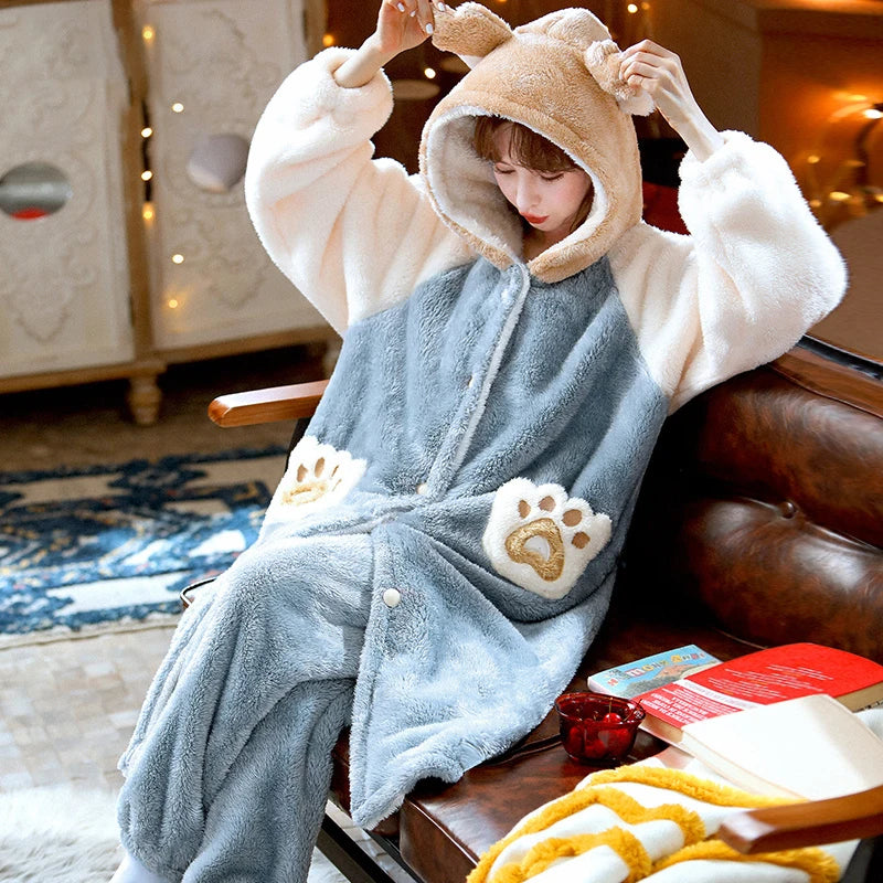 Crescent Moon Hooded Pyjamas