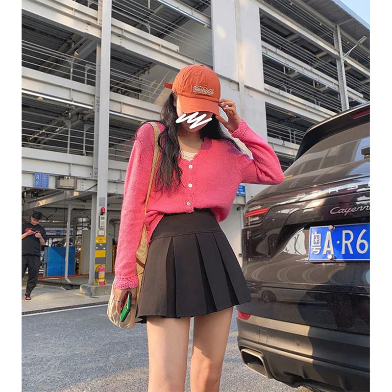 Pleated Korean Style Mini Skirt