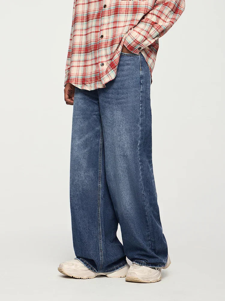 Solid Color High Waist Jeans
