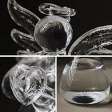 Vintage Angel Figurine Glass Vase