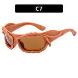 Y2K Twisted Irregular Sunglasses