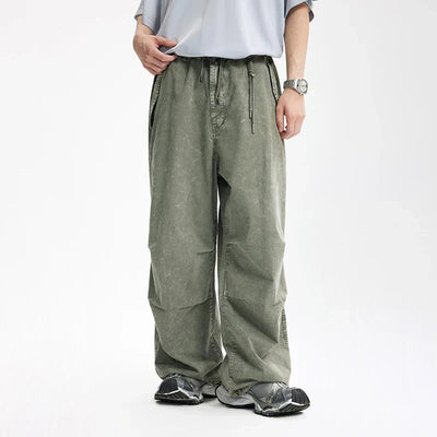 Heavy Washed Parachute Pants