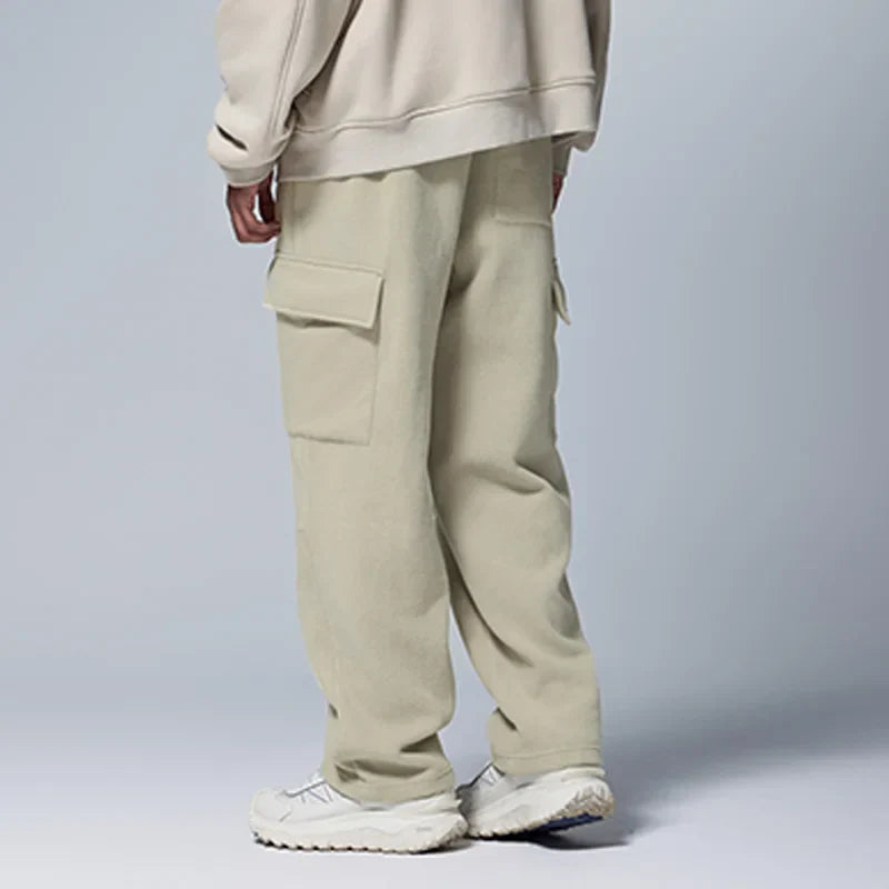 Pantalones de chándal cargo de color liso