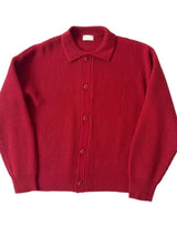 Ribbed Knitted Buttons Cardigan