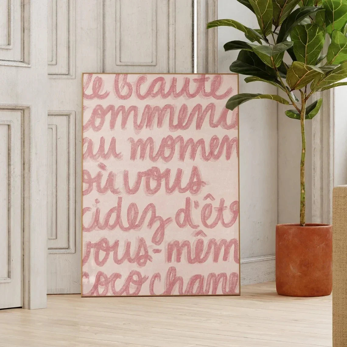 Simple Trendy Text Printing Poster