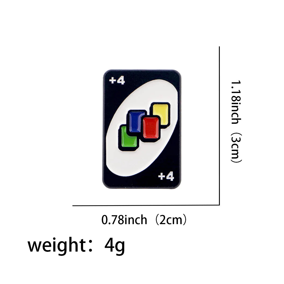 UNO Card Game Brooch