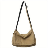 Y2K Large Canvas Messenger Bag
