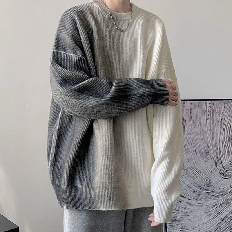 Y2K Farbverlauf Lockerer Pullover