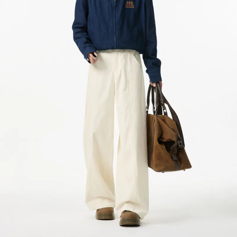 Wide Leg Korean Corduroy Pants