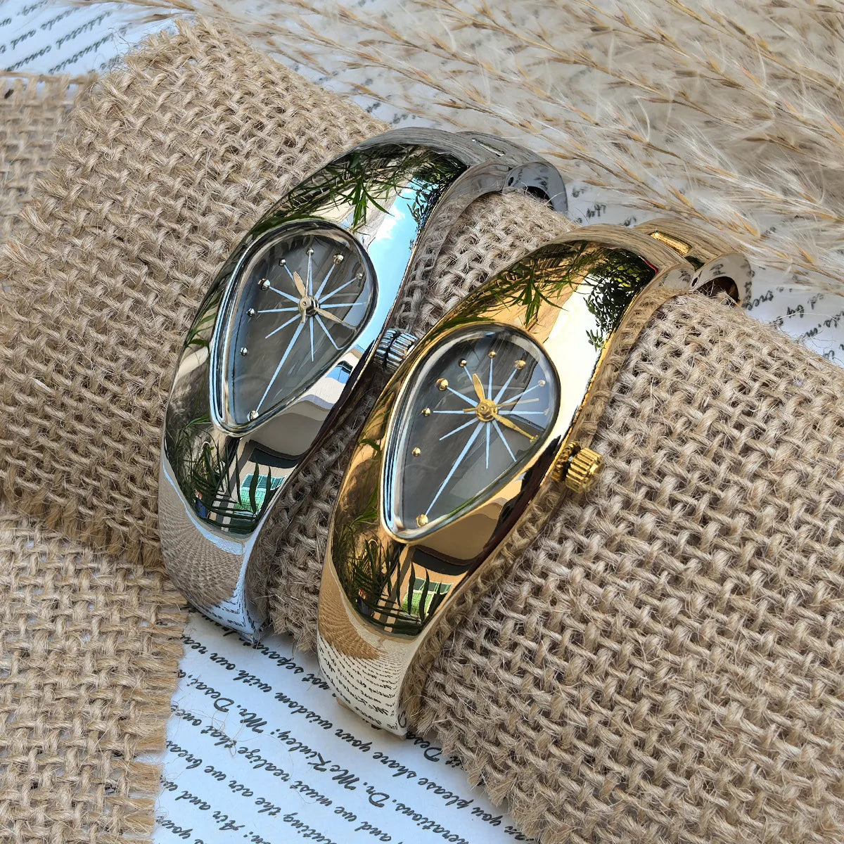 Water Droplets Y2k Quartz Watch