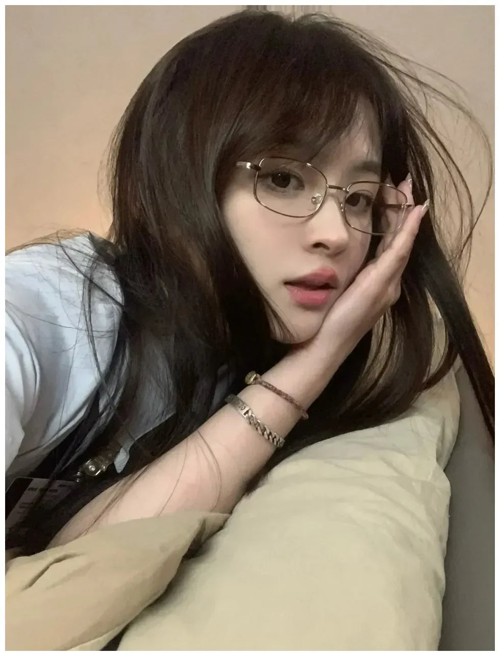 Soft Girl Square Glasses