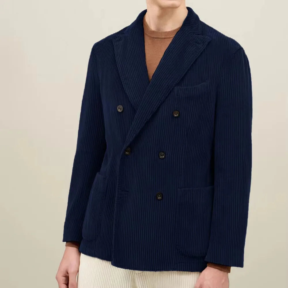 Men's Brown Corduroy Old Money Blazer