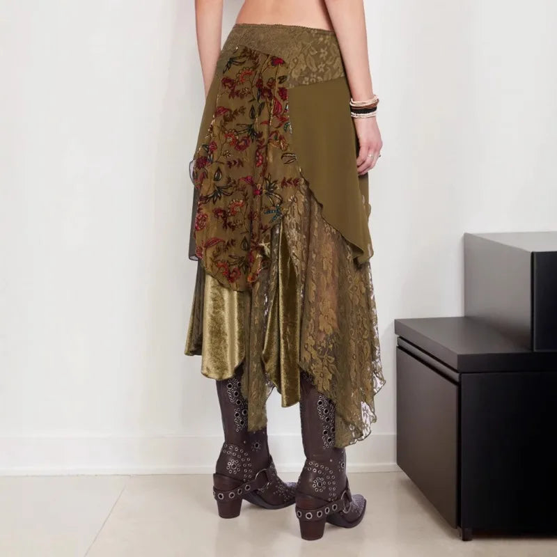 Fairycore Layered Midi Skirt