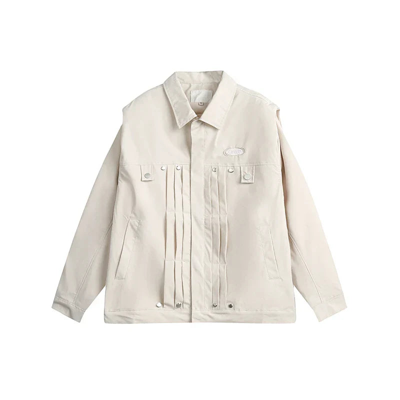 Boxy Fit Pocket Varsity Jacket