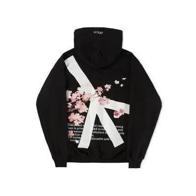 Cherry Blossom Print Oversized Hoodie