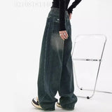 Y2k Women's High Waist Wide Leg Denim Jeans