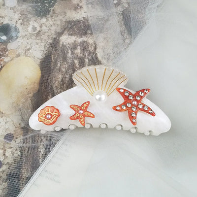 Y2K Claw Shell Starfish Hair Claw