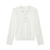 Knitting V-Neck Slim Fit T-Shirt