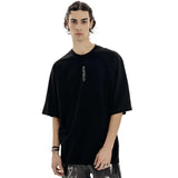 Oversized Goth-T-Shirt mit Grafikdruck