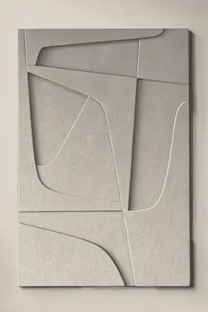 Nordic 3D Effect Geometric Painting Art