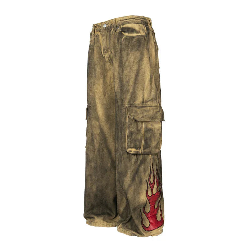 Tie Dye American Style Cargo Pants