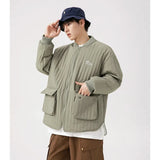 Pockets Vintage Cotton Windbreaker Jacket