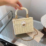 Summer Box Straw Handbag